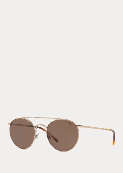 Gafas De Sol Polo Ralph Lauren Hombre Dorados - Prince Street - OHGFD1429